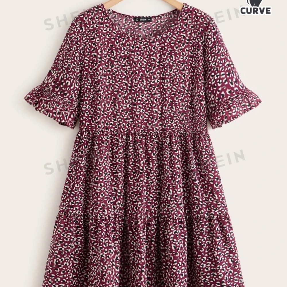 Flare midi dress